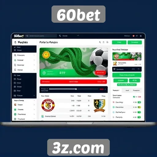 60bet: interface e experiência do usuário