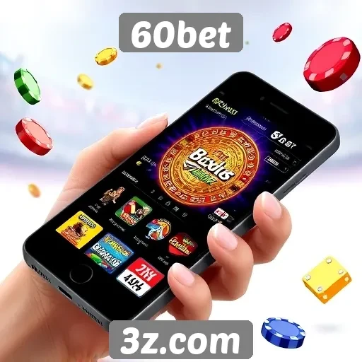 Experiência mobile no site 60bet